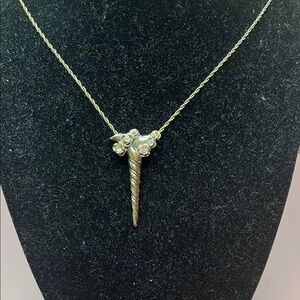 RARE Vintage Gorham Sterling Silver Unicorn Horn Pendant